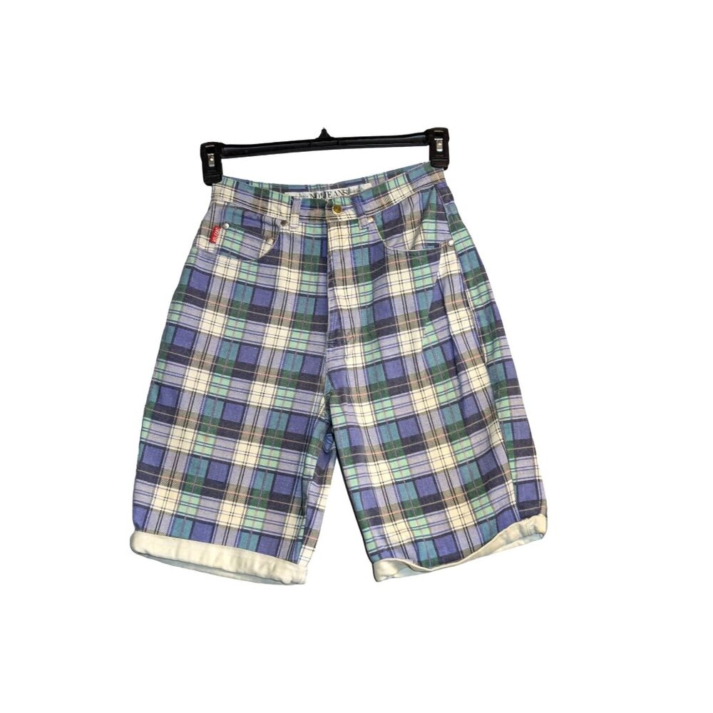 Vintage Plaid Shorts By Absolutely No Jeans Size 9
